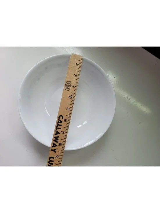 Corelle By Corning Winding Gate White Bowl Black Floral Swirl Pattern 8.5" Diame - Picture 6 of 9